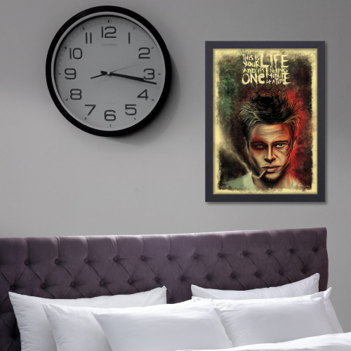 Fight Club Movie Poster Frame Action Movies Artwork Framed Posters Hollywood Crime Film Canvas Painting Photo Frames For Wall Decor Living Room Bedroom  Study Room Restraunt Cafe Office & Home Decoration, fight club movie poster, fight club movie poster hd, fight club movie poster 4k, fight club movie poster original, fight club movie poster framed, fight club movie poster 24x36, fight club movie poster font, fight club poster frame, fight club movie wall poster, fight club movie wall posters
