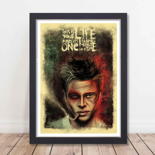 Fight Club Movie Poster Frame Action Movies Artwork Framed Posters Hollywood Crime Film Canvas Painting Photo Frames For Wall Decor Living Room Bedroom  Study Room Restraunt Cafe Office & Home Decoration, fight club movie poster, fight club movie poster hd, fight club movie poster 4k, fight club movie poster original, fight club movie poster framed, fight club movie poster 24x36, fight club movie poster font, fight club poster frame, fight club movie wall poster, fight club movie wall posters