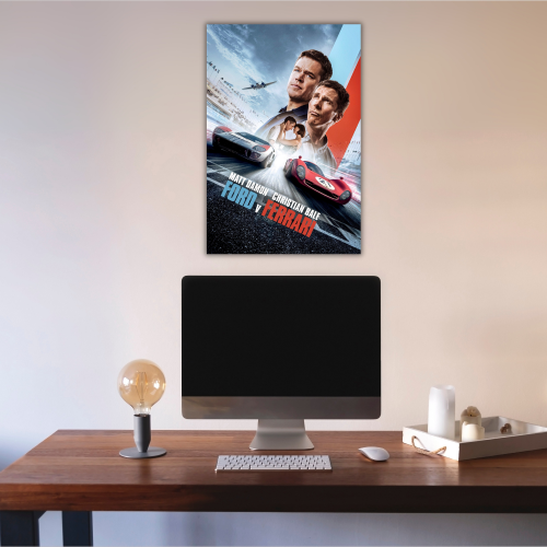ford vs ferrari movie poster hd, ford vs ferrari movie wall poster, ford vs ferrari wall art, ford vs ferrari wall poster, hollywood movies poster, hollywood moviesposter images, hollywood movies poster 4k, hollywood movies posters hd, hollywood movies poster 2025, hollywood movies poster design, hollywood movie posters photos, hollywood movie posters store, hollywood movie poster background, Ford Vs Ferrari Movie Poster Frame Sport Action Art work Film Framed Posters Hollywood Movies Canvas Painting Photo 