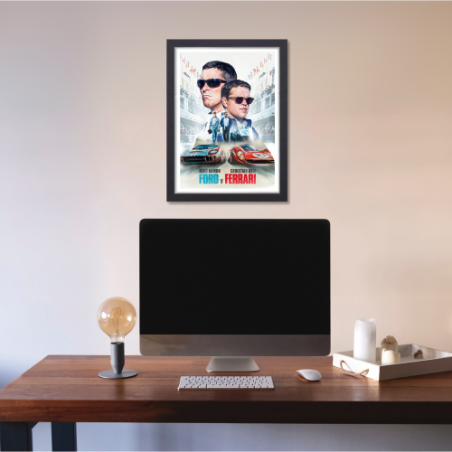 Ford Vs Ferrari Movie Poster Frame Sport Action Art work Film Framed Posters Hollywood Movies Canvas Painting Photo Frames for Wall Decor Living Room Bedroom  Study Room Restraunt Cafe Office & Home Decoration, ford vs ferrari film poster, ford vs ferrari poster 4k, ford vs ferrari poster hd, ford vs ferrari poster, ford vs ferrari movie poster, ford vs ferrari poster minimalist, ford vs ferrari wall poster, ford vs ferrari official movie poster, ford vs ferrari original movie poster, ford vs ferrari poster