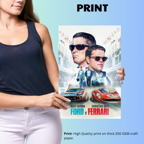 Ford Vs Ferrari Movie Poster Frame Sport Action Art work Film Framed Posters Hollywood Movies Canvas Painting Photo Frames for Wall Decor Living Room Bedroom  Study Room Restraunt Cafe Office & Home Decoration, ford vs ferrari film poster, ford vs ferrari poster 4k, ford vs ferrari poster hd, ford vs ferrari poster, ford vs ferrari movie poster, ford vs ferrari poster minimalist, ford vs ferrari wall poster, ford vs ferrari official movie poster, ford vs ferrari original movie poster, ford vs ferrari poster