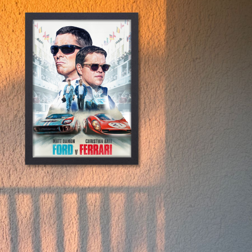 Ford Vs Ferrari Movie Poster Frame Sport Action Art work Film Framed Posters Hollywood Movies Canvas Painting Photo Frames for Wall Decor Living Room Bedroom  Study Room Restraunt Cafe Office & Home Decoration, ford vs ferrari film poster, ford vs ferrari poster 4k, ford vs ferrari poster hd, ford vs ferrari poster, ford vs ferrari movie poster, ford vs ferrari poster minimalist, ford vs ferrari wall poster, ford vs ferrari official movie poster, ford vs ferrari original movie poster, ford vs ferrari poster
