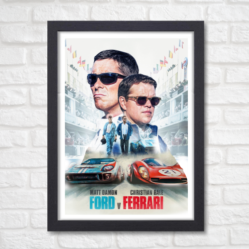 Ford Vs Ferrari Movie Poster Frame Sport Action Art work Film Framed Posters Hollywood Movies Canvas Painting Photo Frames for Wall Decor Living Room Bedroom  Study Room Restraunt Cafe Office & Home Decoration, ford vs ferrari film poster, ford vs ferrari poster 4k, ford vs ferrari poster hd, ford vs ferrari poster, ford vs ferrari movie poster, ford vs ferrari poster minimalist, ford vs ferrari wall poster, ford vs ferrari official movie poster, ford vs ferrari original movie poster, ford vs ferrari poster