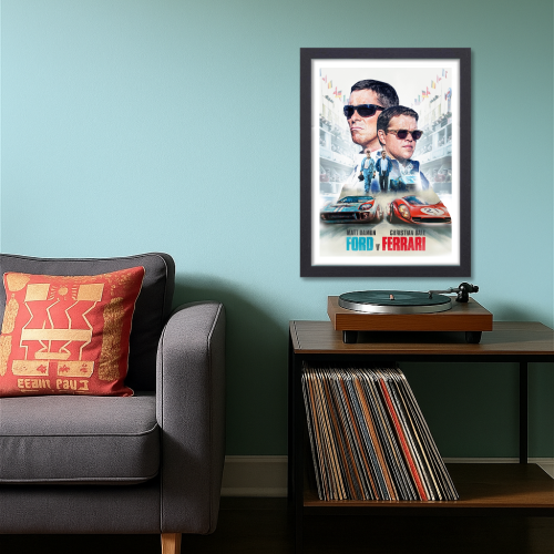 Ford Vs Ferrari Movie Poster Frame Sport Action Art work Film Framed Posters Hollywood Movies Canvas Painting Photo Frames for Wall Decor Living Room Bedroom  Study Room Restraunt Cafe Office & Home Decoration, ford vs ferrari film poster, ford vs ferrari poster 4k, ford vs ferrari poster hd, ford vs ferrari poster, ford vs ferrari movie poster, ford vs ferrari poster minimalist, ford vs ferrari wall poster, ford vs ferrari official movie poster, ford vs ferrari original movie poster, ford vs ferrari poster