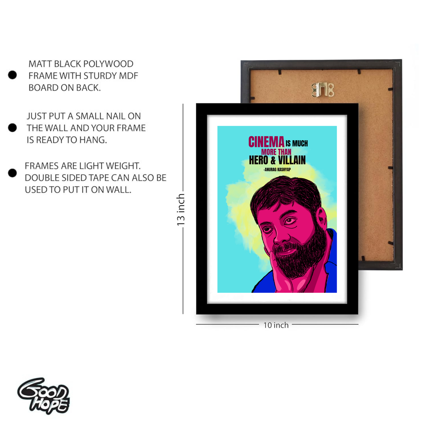 Anurag Kashyap Quote Artwork | Poster | Frame | Canvas