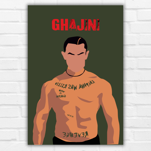 Ghajini Movie Poster Frame Actor Amir Khan Movies Framed Posters Bollywood Artwork Canvas Painting PHoto Frames For Wall Decor Bedroom Living Room Decoration Home Office walls Restraunt Cafe, Ghajini movie poster, Ghajini movie poster tamil, Ghajini telugu movie poster, Ghajini film poster, Ghajini hindi movie poster, Ghajini movie ka poster, Ghajini poster, Ghajini poster hd, Ghajini poster surya, Ghajini poster framed, aamir khan movie poster, aamir khan new movie poster, aamir khan all movie poster