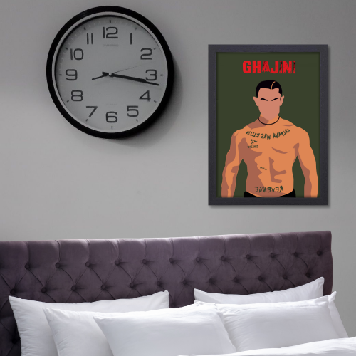 Ghajini Movie Poster Frame Actor Amir Khan Movies Framed Posters Bollywood Artwork Canvas Painting PHoto Frames For Wall Decor Bedroom Living Room Decoration Home Office walls Restraunt Cafe, Ghajini movie poster, Ghajini movie poster tamil, Ghajini telugu movie poster, Ghajini film poster, Ghajini hindi movie poster, Ghajini movie ka poster, Ghajini poster, Ghajini poster hd, Ghajini poster surya, Ghajini poster framed, aamir khan movie poster, aamir khan new movie poster, aamir khan all movie poster