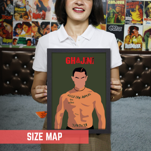 Ghajini Movie Poster Frame Actor Amir Khan Movies Framed Posters Bollywood Artwork Canvas Painting PHoto Frames For Wall Decor Bedroom Living Room Decoration Home Office walls Restraunt Cafe, Ghajini movie poster, Ghajini movie poster tamil, Ghajini telugu movie poster, Ghajini film poster, Ghajini hindi movie poster, Ghajini movie ka poster, Ghajini poster, Ghajini poster hd, Ghajini poster surya, Ghajini poster framed, aamir khan movie poster, aamir khan new movie poster, aamir khan all movie poster
