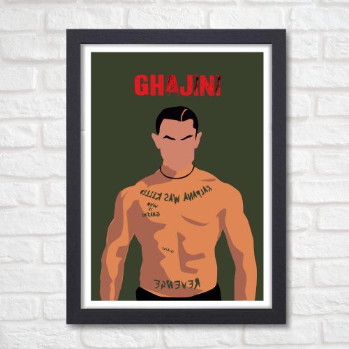 Ghajini Movie Poster Frame Actor Amir Khan Movies Framed Posters Bollywood Artwork Canvas Painting PHoto Frames For Wall Decor Bedroom Living Room Decoration Home Office walls Restraunt Cafe, Ghajini movie poster, Ghajini movie poster tamil, Ghajini telugu movie poster, Ghajini film poster, Ghajini hindi movie poster, Ghajini movie ka poster, Ghajini poster, Ghajini poster hd, Ghajini poster surya, Ghajini poster framed, aamir khan movie poster, aamir khan new movie poster, aamir khan all movie poster