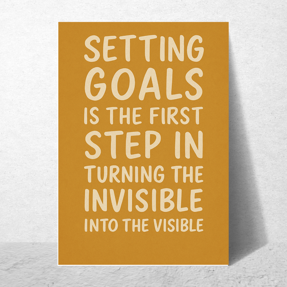 Motivational Quotes Poster Motivation Quote Posters Inspiring Lines Painting Stickers for Living room bedroom kitchen Dining hall & office wall decor Study room Library Students (with frame or without frame)