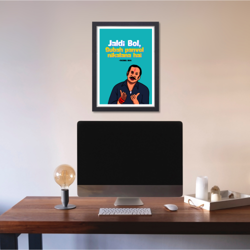 Bollywood Movie Golmaal Poster Frame Vasooli Bhai Funny Movies Dialouges Quote Framed Posters Canvas Painting Wall Art Decor Photo Frames For Restraunt Cafe Bedroom Living Room Decoration Home Office,  golmaal movie poster, bollywood movie posters for wall, bollywood movie poster hd, bollywood poster, minimalist posters bollywood, golmaal again movie poster, golmaal 3 movie poster, golmaal 5 movie poster, golmaal returns movie poster, golmaal old movie poster, golmaal fun unltimated movie poster, golmaal 1 