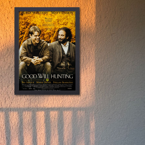 Good Will Hunting Movie Poster Frame Romance Drama Film Artwork Framed Posters Hollywood Movies Canvas Painting Artwork Photo Frames for Wall Decor Home Decoration Living Room Bedroom Office Restraunt Cafe, good will hunting movie poster, good will hunting movie poster hd, good will hunting movie poster framed, good will hunting movie poster art, good will hunting movie poster original, good will hunting movie poster imdb, good will hunting movie poster 24x36, good will hunting official movie poster