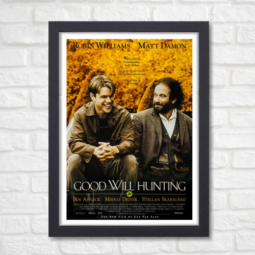 Good Will Hunting Movie Poster Frame Romance Drama Film Artwork Framed Posters Hollywood Movies Canvas Painting Artwork Photo Frames for Wall Decor Home Decoration Living Room Bedroom Office Restraunt Cafe, good will hunting movie poster, good will hunting movie poster hd, good will hunting movie poster framed, good will hunting movie poster art, good will hunting movie poster original, good will hunting movie poster imdb, good will hunting movie poster 24x36, good will hunting official movie poster