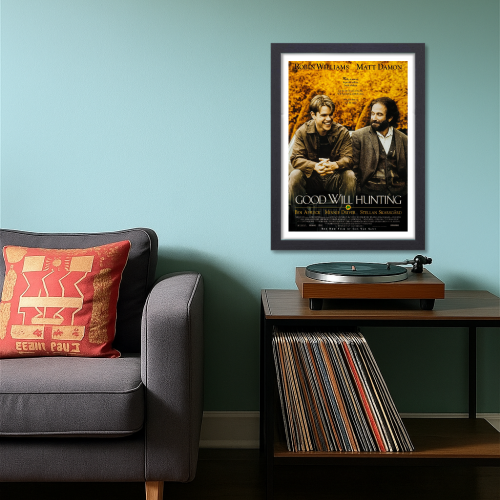 Good Will Hunting Movie Poster Frame Romance Drama Film Artwork Framed Posters Hollywood Movies Canvas Painting Artwork Photo Frames for Wall Decor Home Decoration Living Room Bedroom Office Restraunt Cafe, good will hunting movie poster, good will hunting movie poster hd, good will hunting movie poster framed, good will hunting movie poster art, good will hunting movie poster original, good will hunting movie poster imdb, good will hunting movie poster 24x36, good will hunting official movie poster