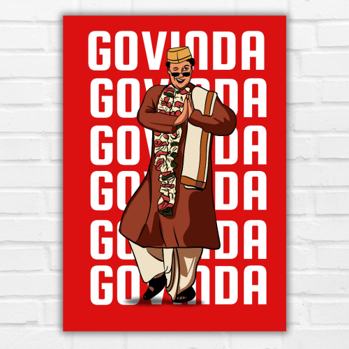 Superstar Actor Govinda Poster Frame Movie Actors Artwork Framed Posters Bollywood Movies Canvas Painting Photo Frames for Wall Decor Bedroom Living Room Decoration Home Office walls Restraunt Cafe, Govinda poster, Govinda movie poster, Govinda ka poster, Govinda old movie poster, Govinda all  movie poster, Govinda movies posters, Govinda poster colour 501, Govinda avtar poster, Bollywood actor pooster, Indian actor poster, Bollywood star poster, Bollywood actor movie poster