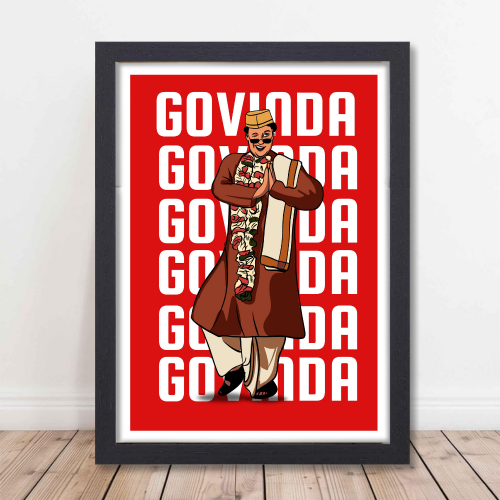 Superstar Actor Govinda Poster Frame Movie Actors Artwork Framed Posters Bollywood Movies Canvas Painting Photo Frames for Wall Decor Bedroom Living Room Decoration Home Office walls Restraunt Cafe, Govinda poster, Govinda movie poster, Govinda ka poster, Govinda old movie poster, Govinda all  movie poster, Govinda movies posters, Govinda poster colour 501, Govinda avtar poster, Bollywood actor pooster, Indian actor poster, Bollywood star poster, Bollywood actor movie poster