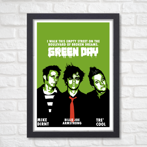 Green Day Poster Frame Singers Artwork Music Band Musician Framed Posters for Livingroom Bedroom Dining Hall Kitchen modern classic rock wall art for music lovers music band Frames, music band framed, music band posters for wall, music band posters sets for wall, Painting Wallpaper Sticker The Beatles, Kurt Cobain Michael Jackson jimi hendrix elvis, Green day poster, green day poster ideas, singers posters design, posters for wall posters for room decor, posters for bedroom, posters for wall decor