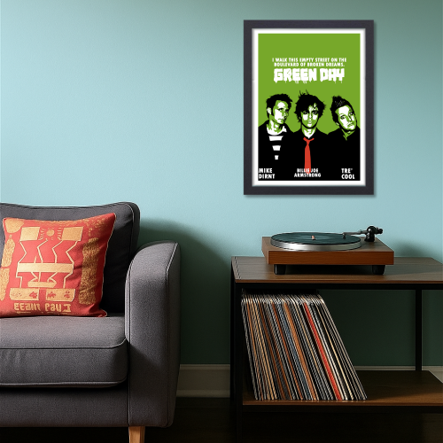 Green Day Poster Frame Singers Artwork Music Band Musician Framed Posters for Livingroom Bedroom Dining Hall Kitchen modern classic rock wall art for music lovers music band Frames, music band framed, music band posters for wall, music band posters sets for wall, Painting Wallpaper Sticker The Beatles, Kurt Cobain Michael Jackson jimi hendrix elvis, Green day poster, green day poster ideas, singers posters design, posters for wall posters for room decor, posters for bedroom, posters for wall decor