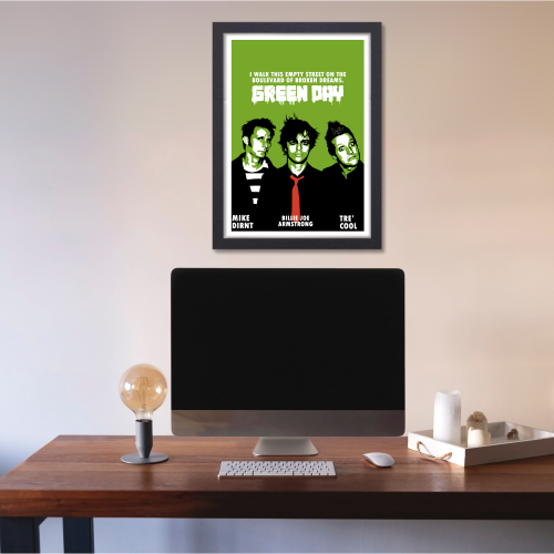 Green Day Poster Frame Singers Artwork Music Band Musician Framed Posters for Livingroom Bedroom Dining Hall Kitchen modern classic rock wall art for music lovers music band Frames, music band framed, music band posters for wall, music band posters sets for wall, Painting Wallpaper Sticker The Beatles, Kurt Cobain Michael Jackson jimi hendrix elvis, Green day poster, green day poster ideas, singers posters design, posters for wall posters for room decor, posters for bedroom, posters for wall decor