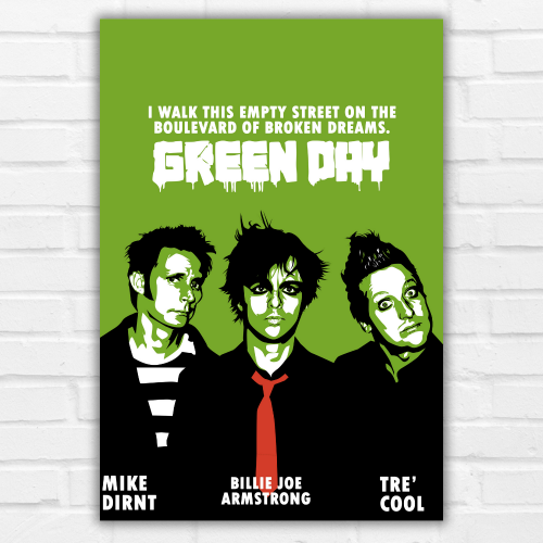 Green Day Poster Frame Singers Artwork Music Band Musician Framed Posters for Livingroom Bedroom Dining Hall Kitchen modern classic rock wall art for music lovers music band Frames, music band framed, music band posters for wall, music band posters sets for wall, Painting Wallpaper Sticker The Beatles, Kurt Cobain Michael Jackson jimi hendrix elvis, Green day poster, green day poster ideas, singers posters design, posters for wall posters for room decor, posters for bedroom, posters for wall decor