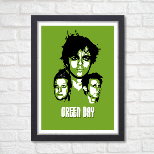 Green Day Poster Frame American Rock Band Framed Posters Singers Artwork Canvas Paintings Photo Frame Music Musicians Wall Art For Cafe Restraunt Hotel Studio Livingroom Bedroom Home & Office Decoration, Green Day Poster Frame Singers Artwork Music Band Musician Framed Posters for Livingroom Bedroom Dining Hall Kitchen modern classic rock wall art for music lovers music band Frames, music band framed, music band posters for wall, music band posters sets for wall, Painting Wallpaper Sticker The Beatles
