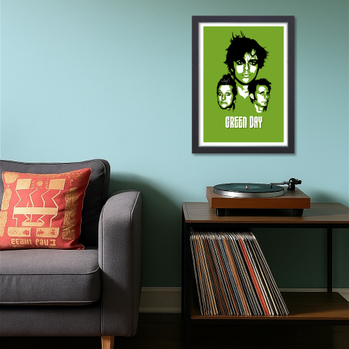 Green Day Poster Frame American Rock Band Framed Posters Singers Artwork Canvas Paintings Photo Frame Music Musicians Wall Art For Cafe Restraunt Hotel Studio Livingroom Bedroom Home & Office Decoration, Green Day Poster Frame Singers Artwork Music Band Musician Framed Posters for Livingroom Bedroom Dining Hall Kitchen modern classic rock wall art for music lovers music band Frames, music band framed, music band posters for wall, music band posters sets for wall, Painting Wallpaper Sticker The Beatles