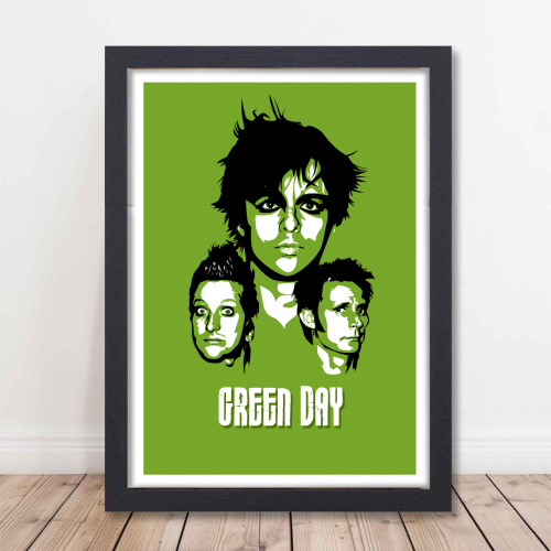 Green Day Poster Frame American Rock Band Framed Posters Singers Artwork Canvas Paintings Photo Frame Music Musicians Wall Art For Cafe Restraunt Hotel Studio Livingroom Bedroom Home & Office Decoration, Green Day Poster Frame Singers Artwork Music Band Musician Framed Posters for Livingroom Bedroom Dining Hall Kitchen modern classic rock wall art for music lovers music band Frames, music band framed, music band posters for wall, music band posters sets for wall, Painting Wallpaper Sticker The Beatles