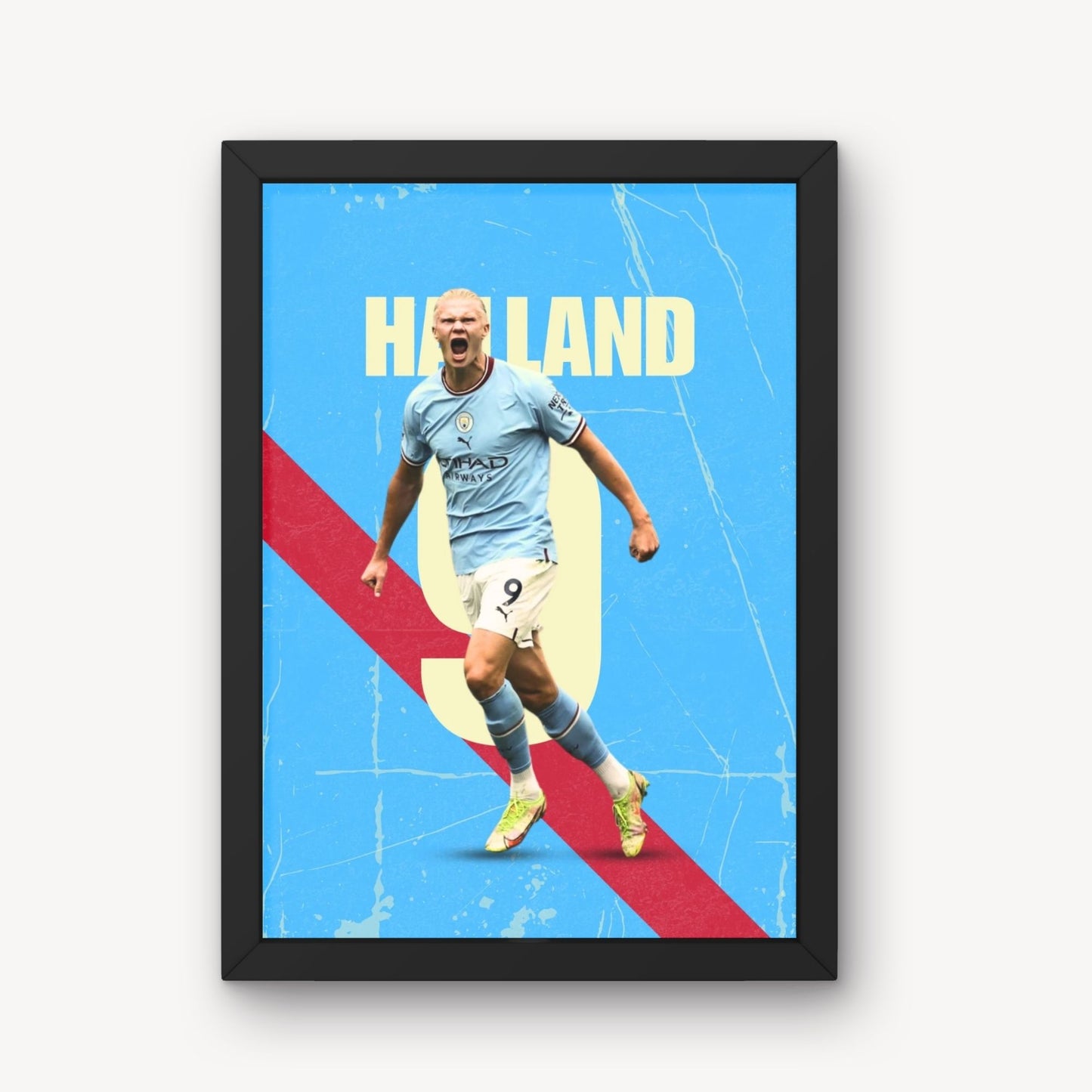 Erling Haaland Football Player Art