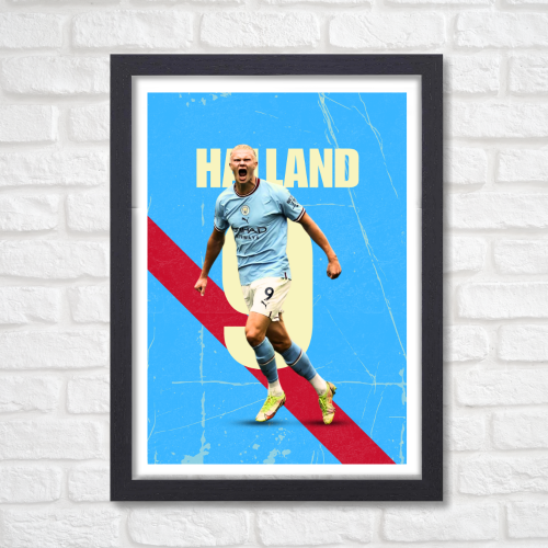 Erling Haaland Poster Frame Norwegian Footballer Framed Posters  Game Sport Players Artwork Canvas Painting with Photo Frames for wall decor for Livingroom restraunt cafe Boys room bedroom turf Home & Office Decoration, erling haaland poster, erling haaland poster man city, erling haaland signed poster, erling haaland framed poster, erling haaland frame, erling haaland framed poster, erling haaland framed jersey, erling haaland signed jersey framed, erling haaland wall art, erling haaland wall sticker