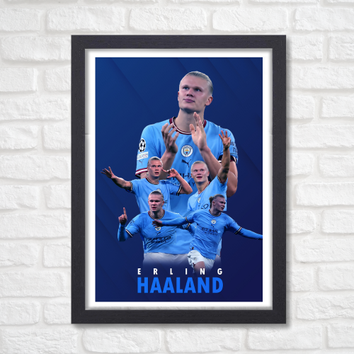 Erling Haaland Poster Frame Norwegian Footballer Framed Posters  Game Sport Players Artwork Canvas Painting with Photo Frames for wall decor for Livingroom restraunt cafe Boys room bedroom turf Home & Office Decoration, erling haaland poster, erling haaland poster man city, erling haaland signed poster, erling haaland framed poster, erling haaland frame, erling haaland framed poster, erling haaland framed jersey, erling haaland signed jersey framed, erling haaland wall art, erling haaland wall sticker
