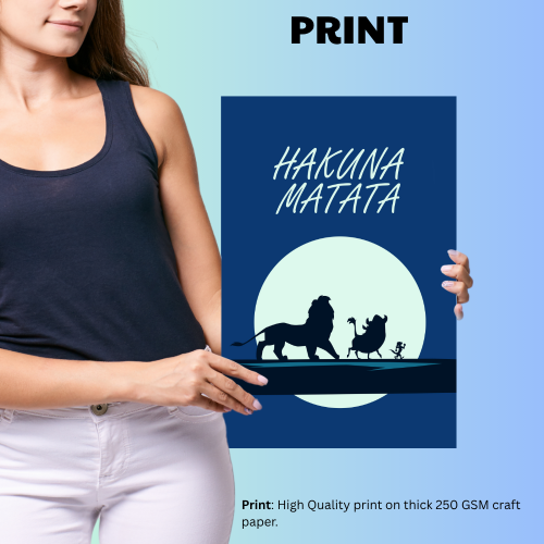 Hakuna Matata Movie Poster Frame Animation Film Design Artwork Framed Posters Hollywood Movies Canvas Painting Photo Frames For Wall Decor Living Room Bedroom  Study Room Restraunt Cafe Office & Home Decoration, animation movies poster hakuna matata film, Hakuna Matata Wallpaper 4K, Hakuna Matata poster, Hakuna Matata poster amazon, Hakuna Matata poster kinder, lion king Hakuna Matata poster, Hakuna Matata wall poster, Hakuna Matata pic, Hakuna Matata picture, Hakuna Matata movie poster hd
