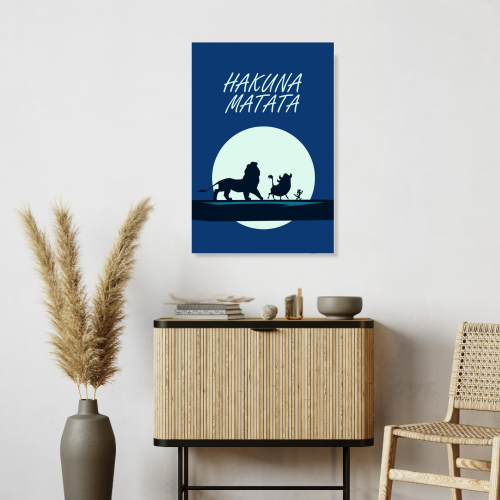 Hakuna Matata Movie Poster Frame Animation Film Design Artwork Framed Posters Hollywood Movies Canvas Painting Photo Frames For Wall Decor Living Room Bedroom  Study Room Restraunt Cafe Office & Home Decoration, animation movies poster hakuna matata film, Hakuna Matata Wallpaper 4K, Hakuna Matata poster, Hakuna Matata poster amazon, Hakuna Matata poster kinder, lion king Hakuna Matata poster, Hakuna Matata wall poster, Hakuna Matata pic, Hakuna Matata picture, Hakuna Matata movie poster hd