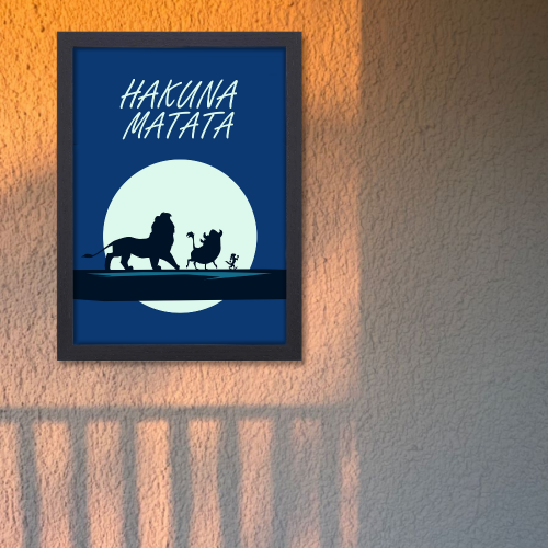 Hakuna Matata Movie Poster Frame Animation Film Design Artwork Framed Posters Hollywood Movies Canvas Painting Photo Frames For Wall Decor Living Room Bedroom  Study Room Restraunt Cafe Office & Home Decoration, animation movies poster hakuna matata film, Hakuna Matata Wallpaper 4K, Hakuna Matata poster, Hakuna Matata poster amazon, Hakuna Matata poster kinder, lion king Hakuna Matata poster, Hakuna Matata wall poster, Hakuna Matata pic, Hakuna Matata picture, Hakuna Matata movie poster hd