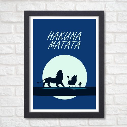 Hakuna Matata Movie Poster Frame Animation Film Design Artwork Framed Posters Hollywood Movies Canvas Painting Photo Frames For Wall Decor Living Room Bedroom  Study Room Restraunt Cafe Office & Home Decoration, animation movies poster hakuna matata film, Hakuna Matata Wallpaper 4K, Hakuna Matata poster, Hakuna Matata poster amazon, Hakuna Matata poster kinder, lion king Hakuna Matata poster, Hakuna Matata wall poster, Hakuna Matata pic, Hakuna Matata picture, Hakuna Matata movie poster hd