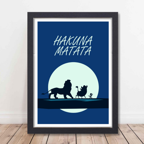 Hakuna Matata Movie Poster Frame Animation Film Design Artwork Framed Posters Hollywood Movies Canvas Painting Photo Frames For Wall Decor Living Room Bedroom  Study Room Restraunt Cafe Office & Home Decoration, animation movies poster hakuna matata film, Hakuna Matata Wallpaper 4K, Hakuna Matata poster, Hakuna Matata poster amazon, Hakuna Matata poster kinder, lion king Hakuna Matata poster, Hakuna Matata wall poster, Hakuna Matata pic, Hakuna Matata picture, Hakuna Matata movie poster hd