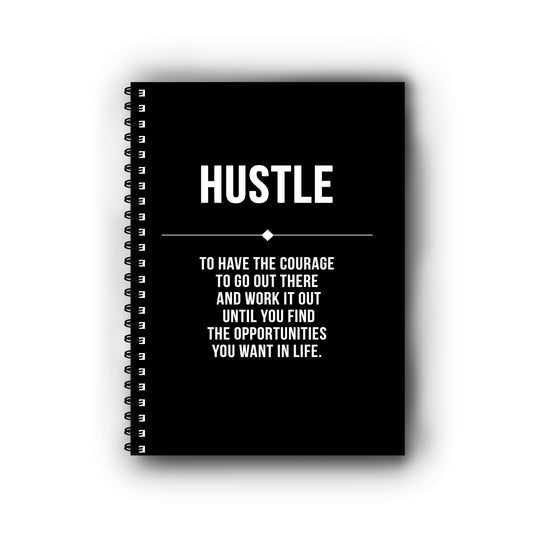 Hustle Motivational Printed Notebook