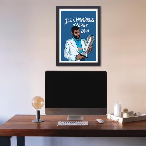 Indian cricket player poster, cricket wall art, cricket player framed poster, Indian cricket team poster, cricket legend artwork, cricket player photo print,