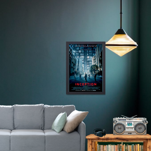Inception 3 Movie Poster Frame Sci fi Action Film Framed Posters Hollywood Movies Artwork Canvas Painting Photo Frames For Wall Art Decor Living Room Bedroom  Study Room Restraunt Cafe Office & Home Decoration