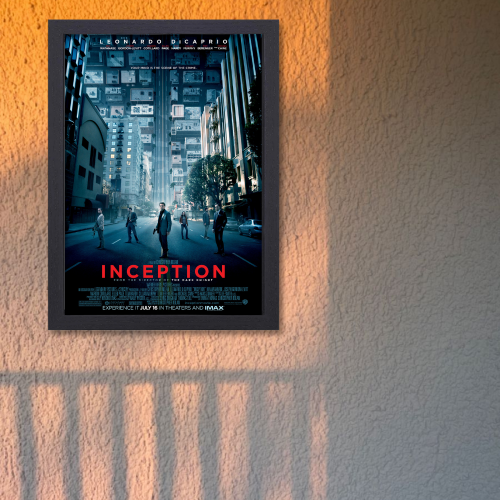 Inception 3 Movie Poster Frame Sci fi Action Film Framed Posters Hollywood Movies Artwork Canvas Painting Photo Frames For Wall Art Decor Living Room Bedroom  Study Room Restraunt Cafe Office & Home Decoration