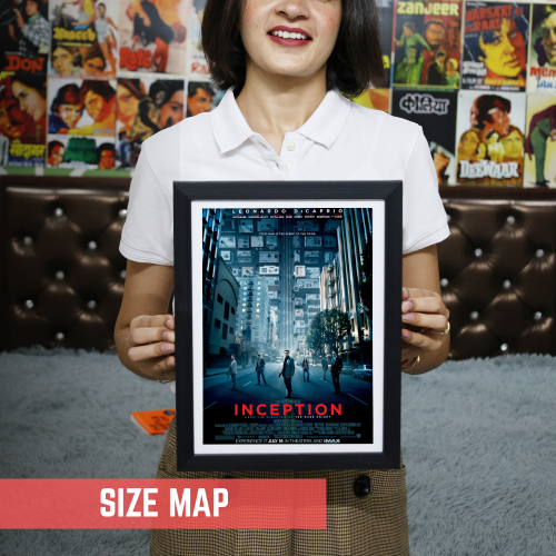 Inception 3 Movie Poster Frame Sci fi Action Film Framed Posters Hollywood Movies Artwork Canvas Painting Photo Frames For Wall Art Decor Living Room Bedroom  Study Room Restraunt Cafe Office & Home Decoration