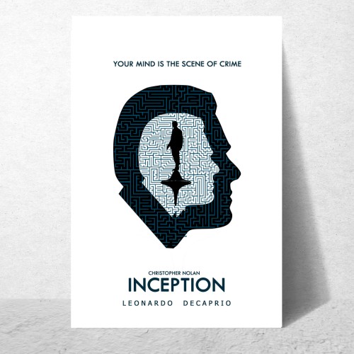 Inception 2 Movie Poster Frame Sci fi Action Film Framed Posters Hollywood Movies Artwork Canvas Painting Photo Frames For Wall Art Decor Living Room Bedroom  Study Room Restraunt Cafe Office & Home Decoration