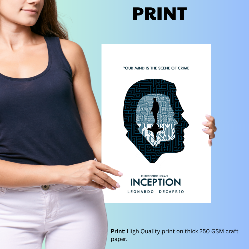 Inception 2 Movie Poster Frame Sci fi Action Film Framed Posters Hollywood Movies Artwork Canvas Painting Photo Frames For Wall Art Decor Living Room Bedroom  Study Room Restraunt Cafe Office & Home Decoration