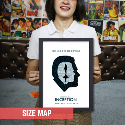 Inception 2 Movie Poster Frame Sci fi Action Film Framed Posters Hollywood Movies Artwork Canvas Painting Photo Frames For Wall Art Decor Living Room Bedroom  Study Room Restraunt Cafe Office & Home Decoration