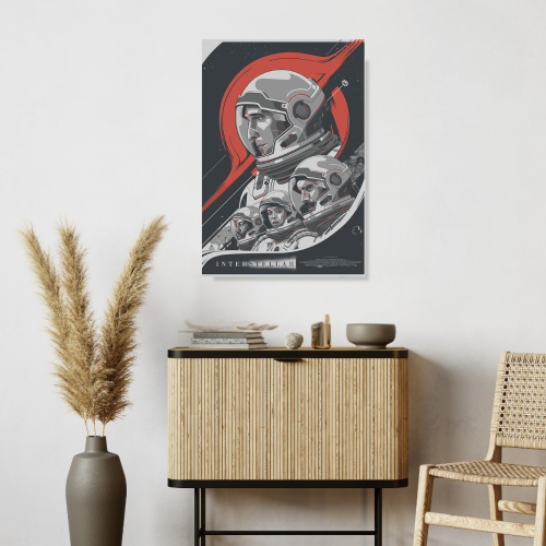 Intersteller Movie Poster Frame Motivational Quotes Artwork Framed Posters Hollywood Movies Canvas Painting Photo Frames for Wall Art Decor Home Decoration Living Room Bedroom Office Study Room Cafe