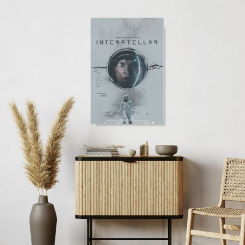 Intersteller Movie Poster Frame Motivational Quotes Artwork Framed Posters Hollywood Movies Canvas Painting Photo Frames for Wall Art Decor Home Decoration Living Room Bedroom Office Study Room Cafe Art