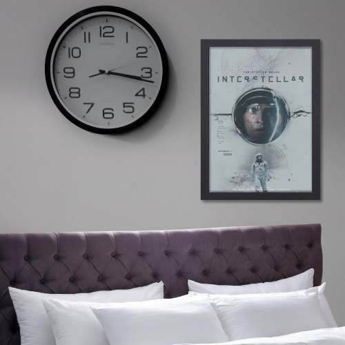 Intersteller Movie Poster Frame Motivational Quotes Artwork Framed Posters Hollywood Movies Canvas Painting Photo Frames for Wall Art Decor Home Decoration Living Room Bedroom Office Study Room Cafe Art