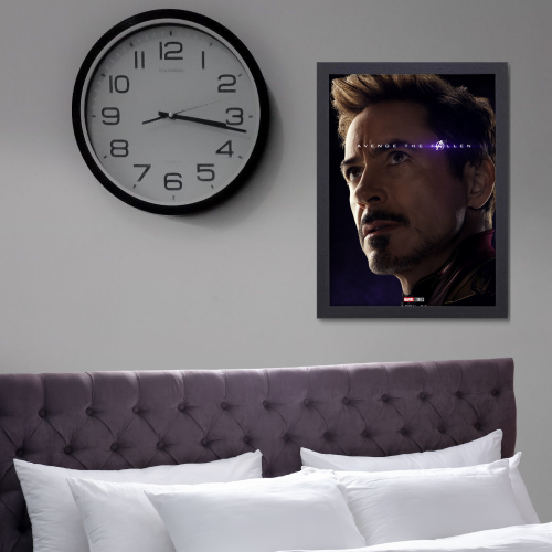 Iron Man Avengers Movie Poster Frame Action Sci-fi Film Artwork Framed Posters Marvel Universe Character Movies Canvas Painting Photo Frames for Wall Decor Home Decoration Living Room Bedroom Office Study Room Cafe Restraunt