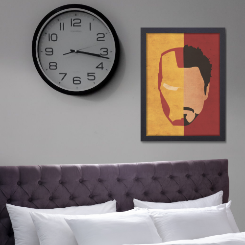 IronMan Avengers Movie Poster Frame Action Sci-fi Film Artwork Framed Posters Marvel Universe Character Movies Canvas Painting Photo Frames for Wall Decor Home Decoration Living Room Bedroom Office Study Room Cafe Restraunt
