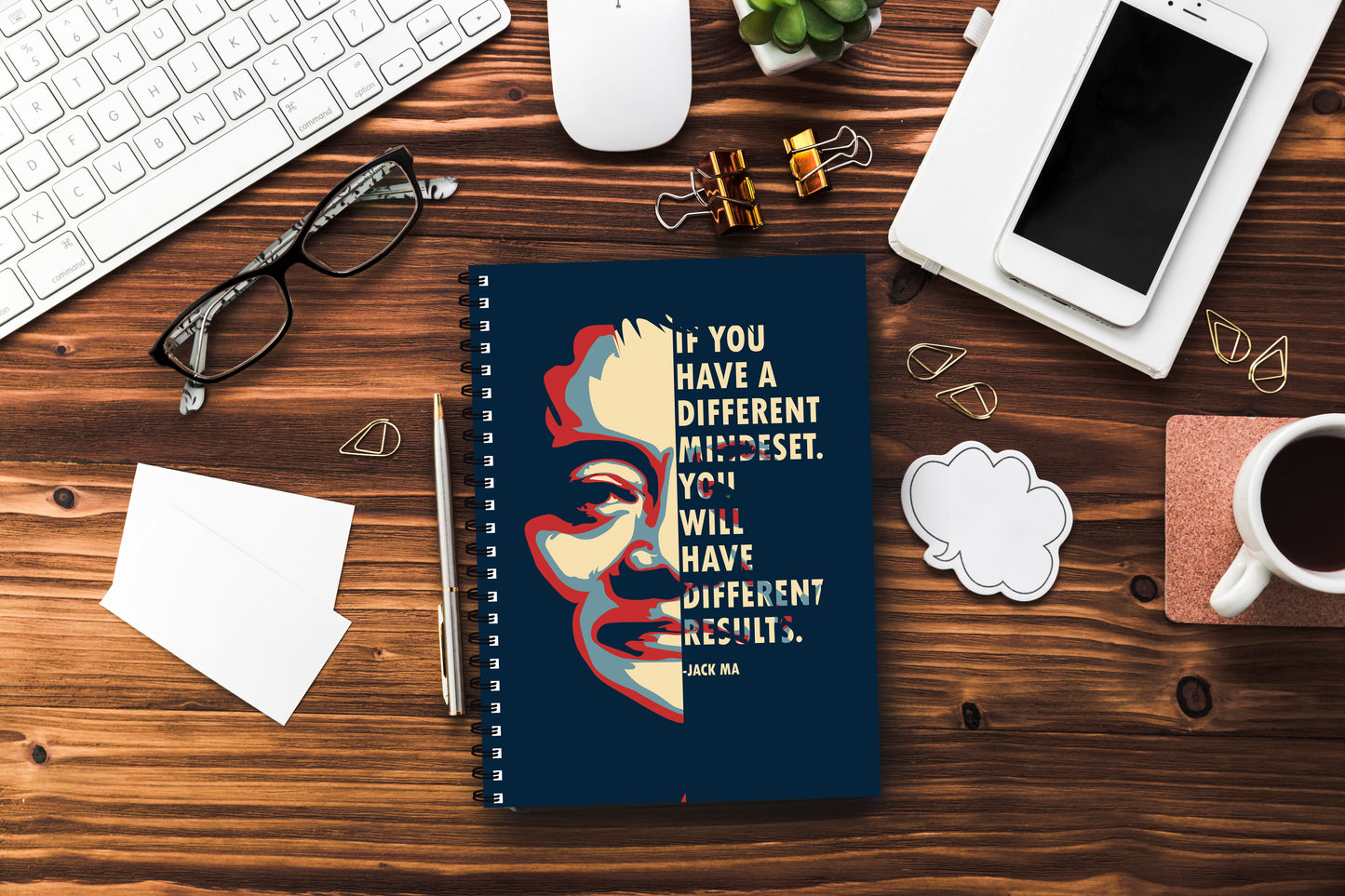 Jack Ma Motivational Printed Notebook