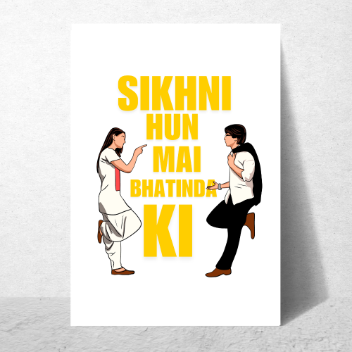 Bollywood Movie Jab We Met Posters Frame kareena kapoor Artwork Framed Posters Movies Dialouges Canvas Painting Photo Frames For Wall Decor Restraunt Cafe Bedroom Living Room Decoration Home Office,  jab we met movie poster, jab we met train poster, jab we met movie poster hd, jab we met poster hd, jab we met minimalist poster, jab we met official poster, jab we met geet poster, jab we met poster original, jab we met movie posters, jab we met kareena kapoor poster, jab we met kareena kapoor photos